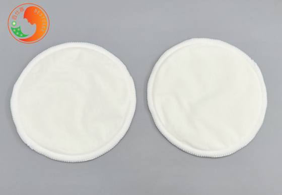 Non Sensitive Washable Breast Pads Natural Cotton Bamboo Reusable Breast Pads